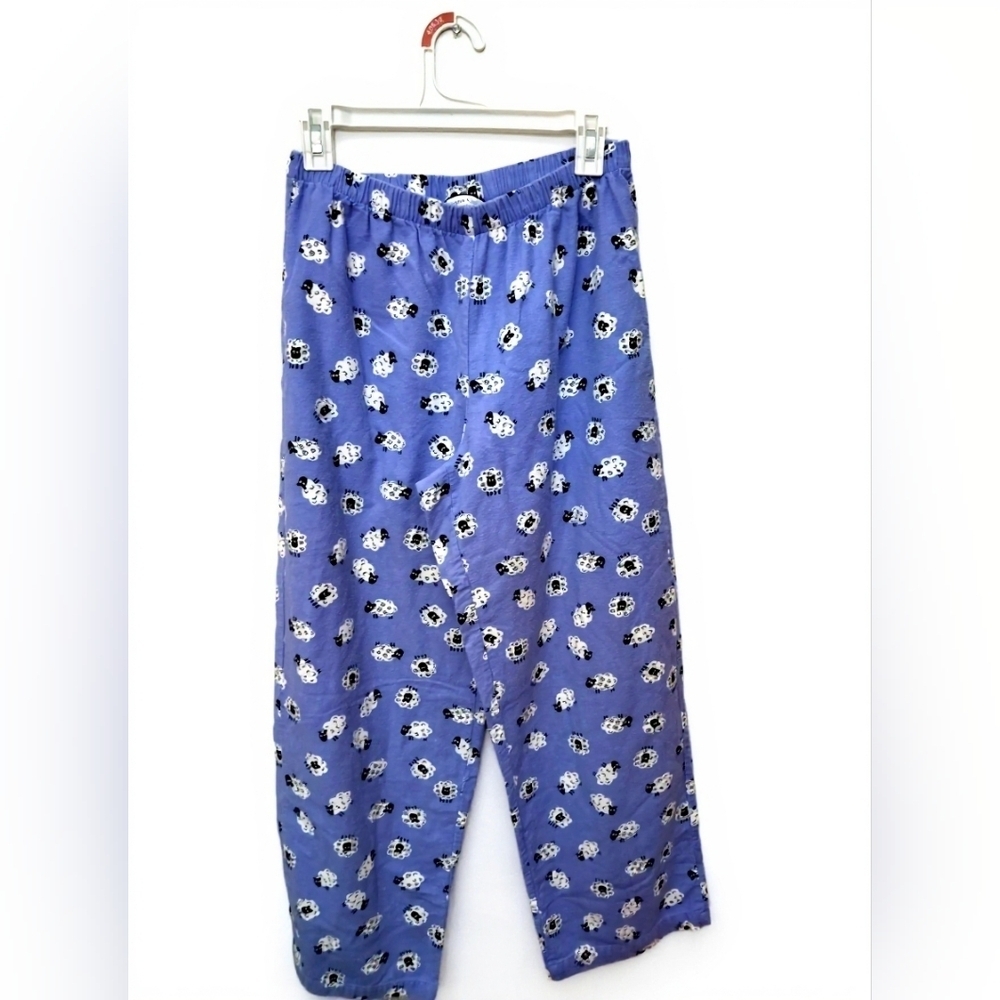 Charter Club Women's Pajama Set – with Cartoon Lamb Print, Button-Up (S) - Picture 6 of 11